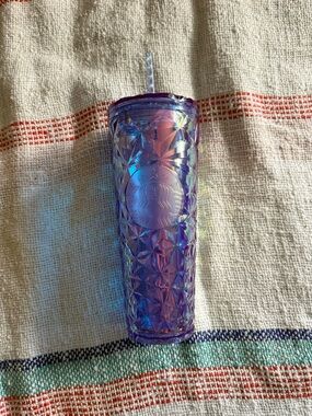Starbucks Iridescent Purple Studded Tumbler with Straw